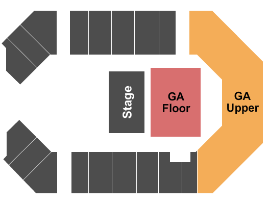 The Corbin Arena - KY GA Floor & GA Upper Seating Chart