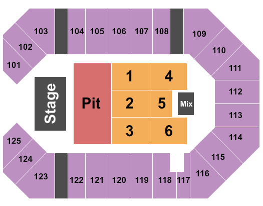 The Corbin Arena - KY Walker Hayes Seating Chart