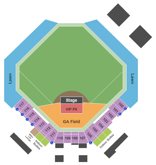 The Corn Crib Toby Keith Seating Chart