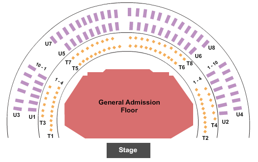 seating chart for The Cotillion - Endstage GA Floor - eventticketscenter.com