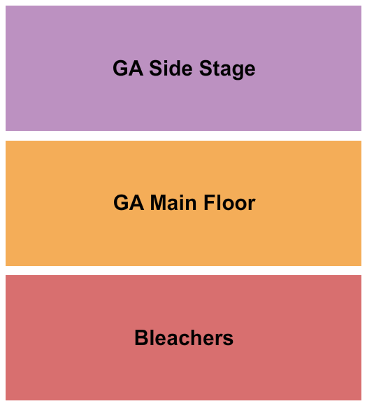 The Crescent Ballroom - Phoenix Bleachers/GA Floor & Side Stage Seating Chart