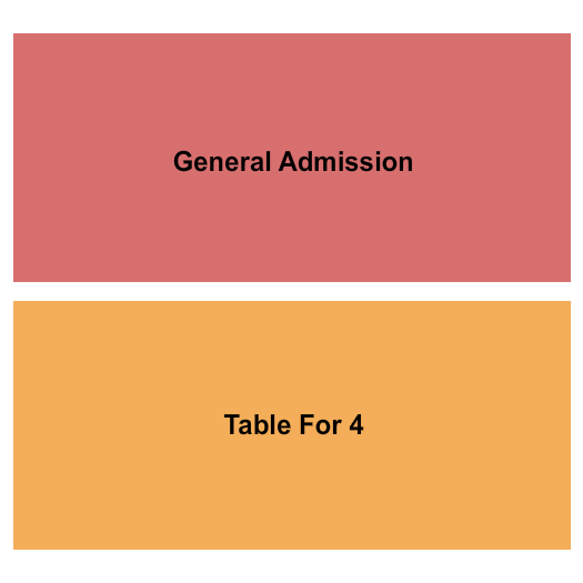 The Crescent Ballroom - Phoenix GA/Table for 4 Seating Chart