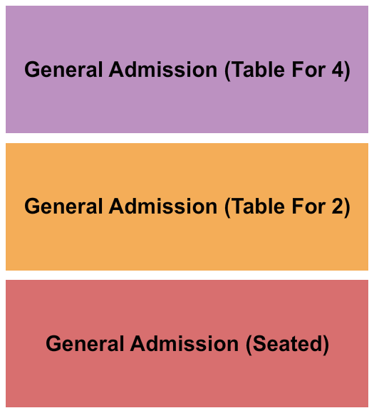 The Crescent Ballroom - Phoenix GA/Table Seating Chart