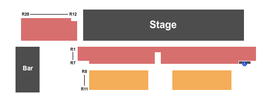 The Crescent Ballroom - Phoenix End Stage Seating Chart