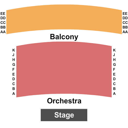 The Crest Theatre at Old School Square End Stage Seating Chart