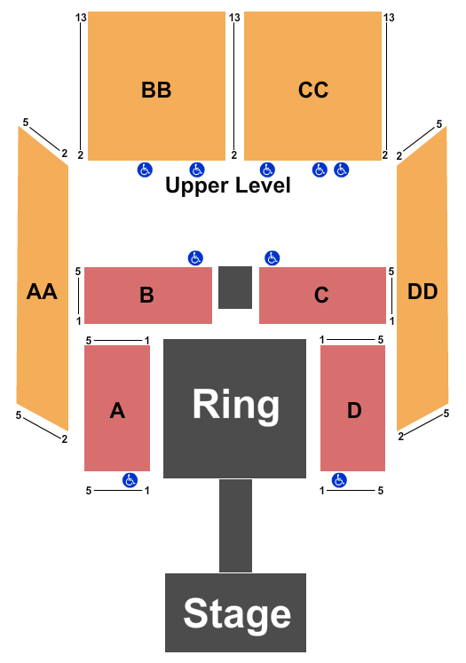 The Criterion - Oklahoma City WWE NXT Live Seating Chart
