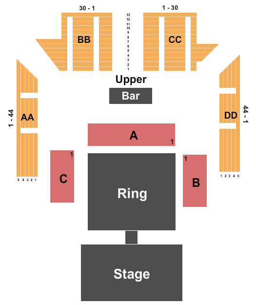 The Criterion - Oklahoma City WWE Seating Chart