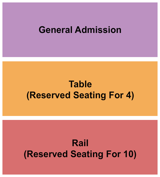The Dallas Bull GA/Table/Rail Seating Chart