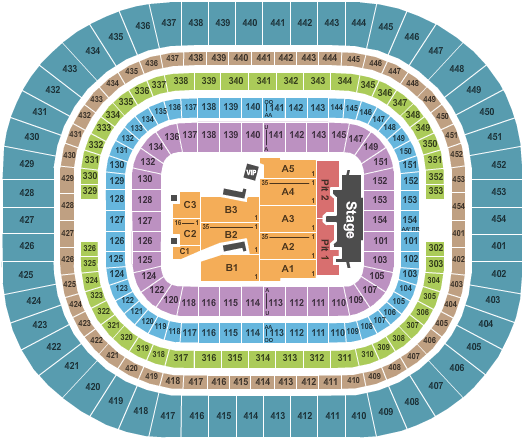 The Dome at America's Center Guns N Roses Seating Chart