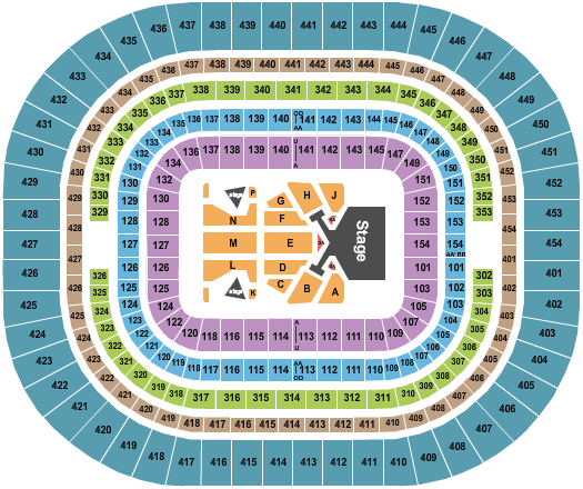 The Dome at America's Center Taylor Swift Seating Chart