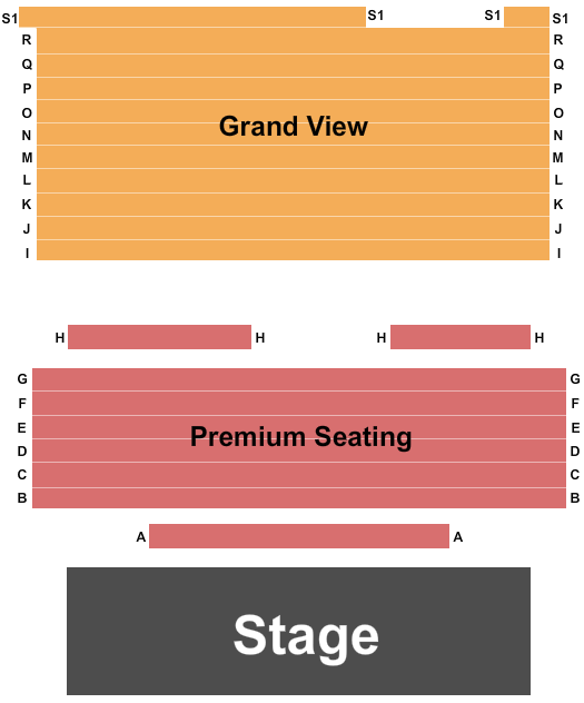 The Double E - T Rex Theater End Stage Seating Chart