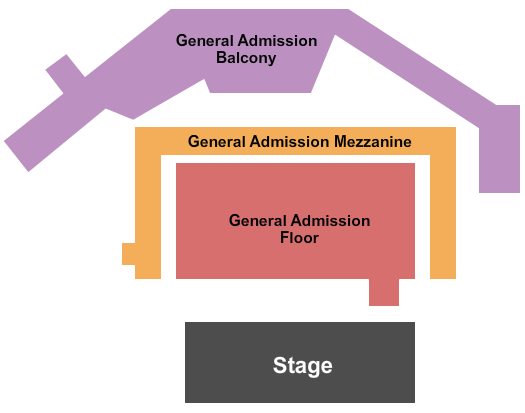 The Eastern - GA Endstage All GA Seating Chart