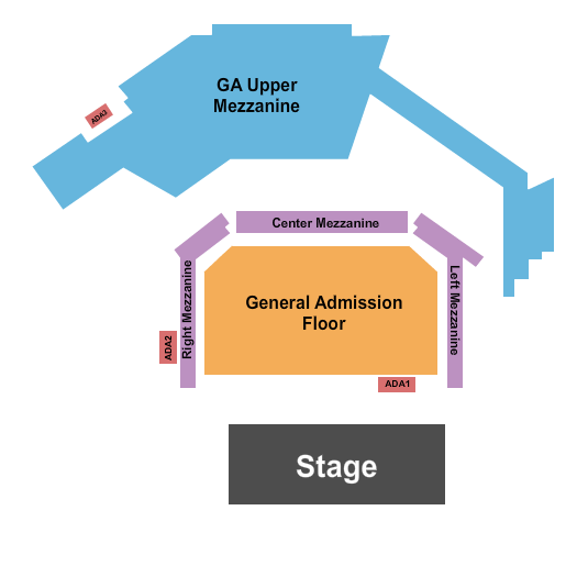 The Eastern - GA Endstage GA Floor 3 Seating Chart