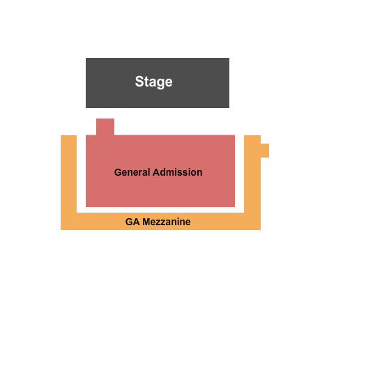 The Eastern - GA Endstage GA Flr & GA Mezz Seating Chart