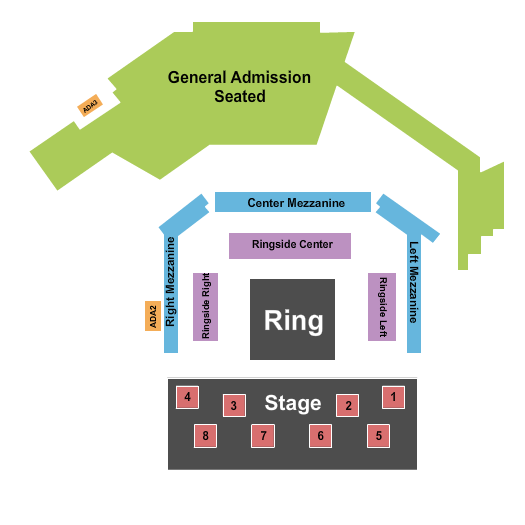 The Eastern - GA MMA Seating Chart