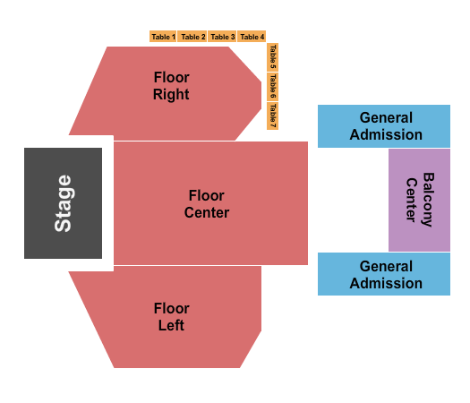 The Echo Lounge and Music Hall Endstage 4 Seating Chart
