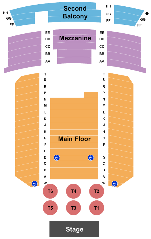 The Ellen Theatre Next Event Seating Chart