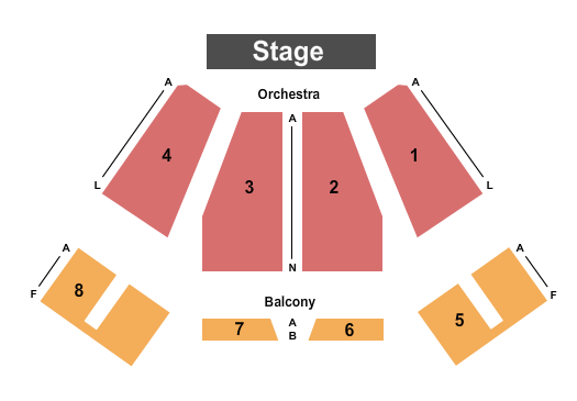 The Emerson Center - FL End Stage Seating Chart