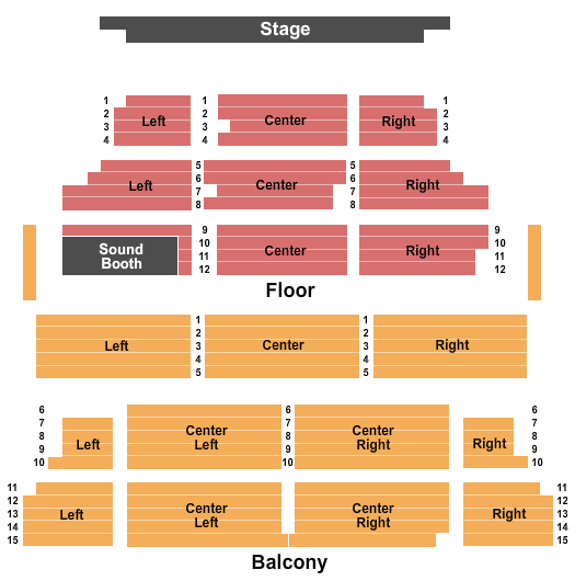 The Emporia Granada Theatre Endstage Seating Chart