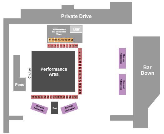 The Essentia Health Plaza at the Lights Rodeo Seating Chart