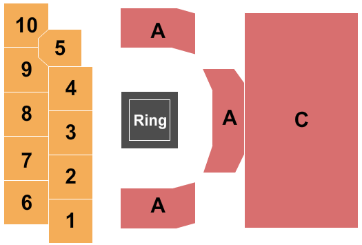 The Event Center At Hollywood Casino - Columbus MMA Seating Chart