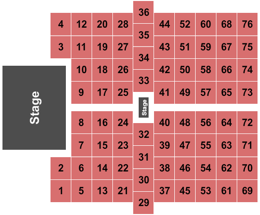 The Event Center At Hollywood Casino - Columbus Tables Seating Chart