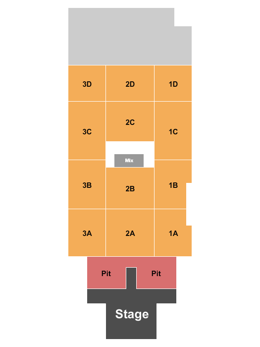 The Exhibition Hall at French Lick Springs Resort & Casino Endstage Pit Seating Chart