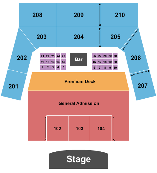 The Factory - Chesterfield Endstage Reserved & GA Seating Chart