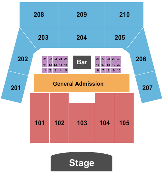 The Factory - Chesterfield Endstage Reserved Seating Chart