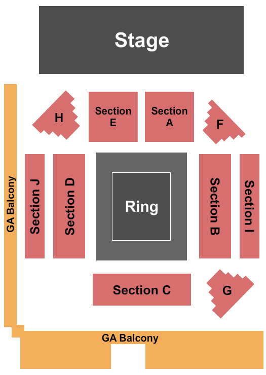 The Factory in Deep Ellum Wrestling-2 Seating Chart