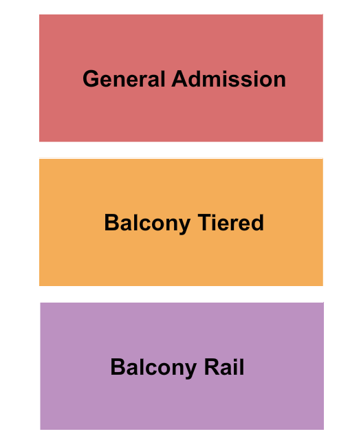 The Factory in Deep Ellum GA/Balcony Tiered & Rail Seating Chart