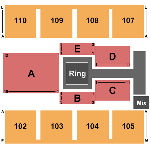 Novant Health Fieldhouse At Greensboro Complex Next Event Seating Chart