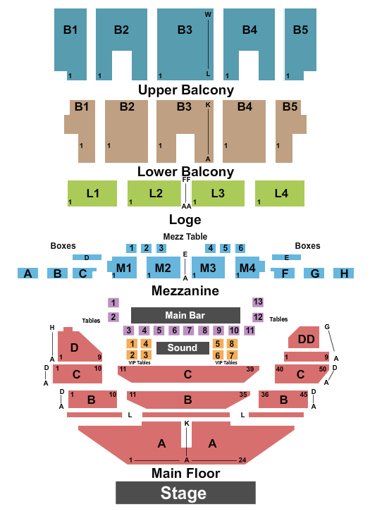 The Fillmore - Detroit Endstage 2 Seating Chart