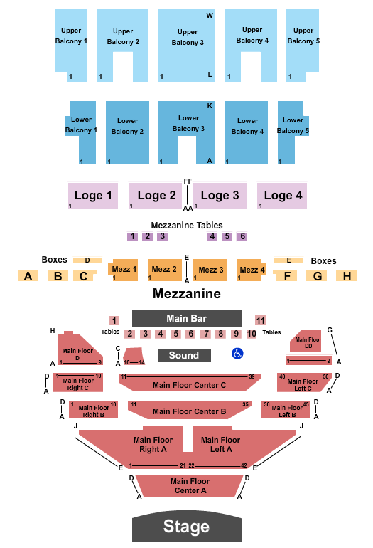 The Fillmore - Detroit Endstage 3 Seating Chart