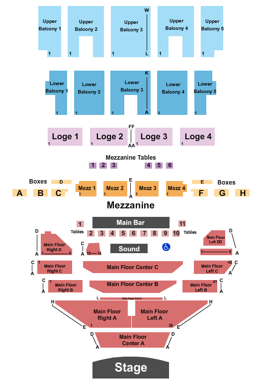 The Fillmore - Detroit Endstage-4 Seating Chart