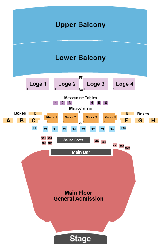 The Fillmore - Detroit Seating Chart
