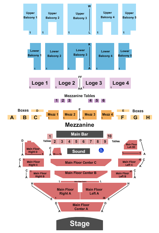 The Fillmore - Detroit Endstage RSV all Seating Chart