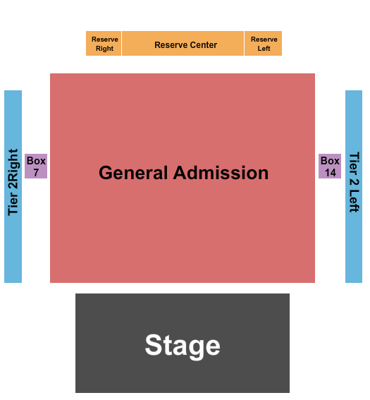 The Fillmore - Philadelphia GA Floor/Tier Seating Chart