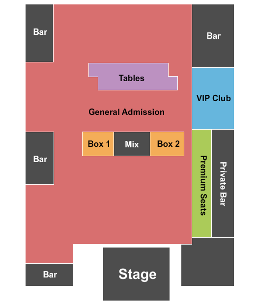seating chart for The Fillmore - Charlotte - Tash Sultana - eventticketscenter.com