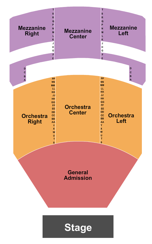 The Fillmore Miami Beach At Jackie Gleason Theater Endstage GA Pit Seating Chart