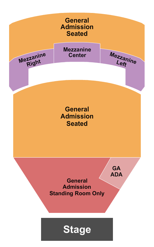 The Fillmore Miami Beach At Jackie Gleason Theater GA & Reserved Mezz Seating Chart