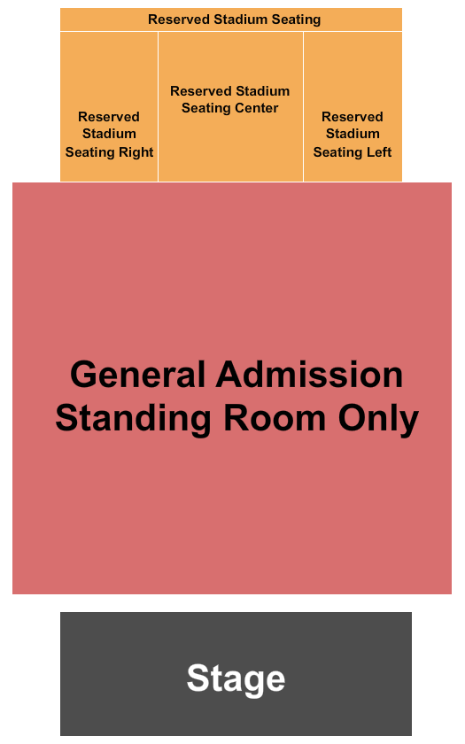 The Fillmore - New Orleans End Stage Seating Chart