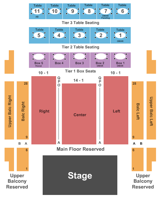 The Fillmore Silver Spring Rsvd Floor - Rsvd Balc Seating Chart