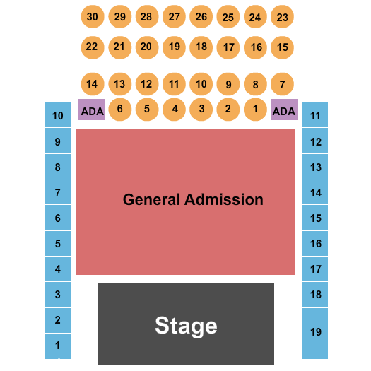 The Fillmore - Philadelphia Endstage GA Floor Seating Chart