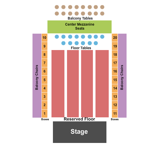 The Fillmore - Philadelphia End Stage Seating Chart