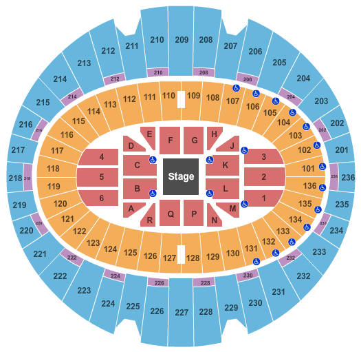 The Forum (Los Angeles) Seating Chart for Sebastian Maniscalco concert tickets
