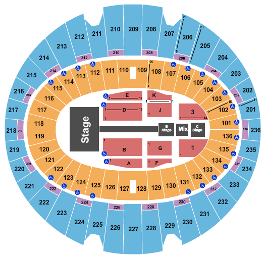 The Kia Forum Fall Out Boy Seating Chart
