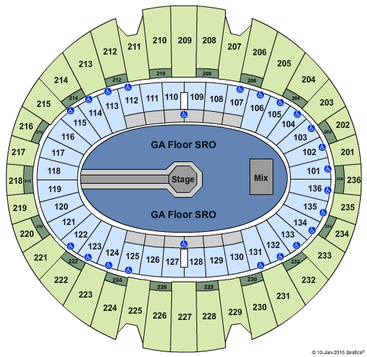 The Kia Forum Foo Fighters Seating Chart