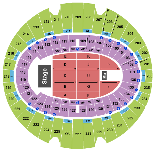 Inglewood Forum Seating Map