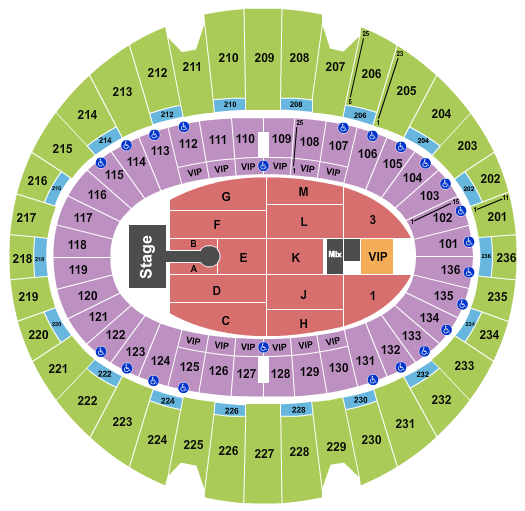 The Kia Forum Dave Chappelle Seating Chart